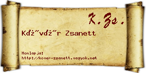 Kövér Zsanett névjegykártya