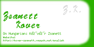 zsanett kover business card